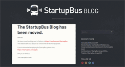 Desktop Screenshot of blog.startupbus.com