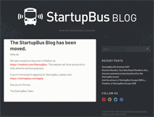 Tablet Screenshot of blog.startupbus.com